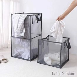 Storage Baskets Foldable Kitchen Laundry Hamper Basket Dirty Clothing Organiser Book Underwear Container Bin R230720