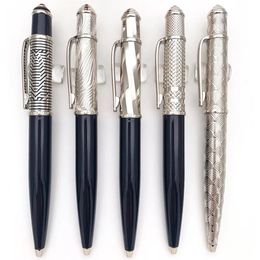 YAMALANG Luxury Quality Classic pen Long Thin Barrel Roller Ball Ballpoint Pen Stainless Steel Ragging Writing Smooth Office Stati273G