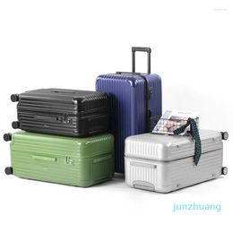 Designer -Suitcases Factory Direct Sales Blue Aluminium Luxury Carry Trolley Travel On Wheels Promotion Private Customization