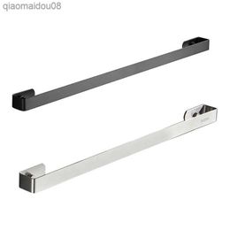 Stainless Steel/Aluminium Alloy/Plastic Wall Mounted Toilet Towel Rack Holder Bath Towel Hanger Shelf L230704