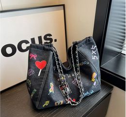 FS154 Designer Shoulder Bag Retro Female Trendy Handbag Luxury Big Fashion High Capacity Shopper Shopping Tote