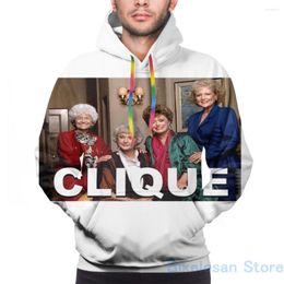 Men's Hoodies Mens Sweatshirt For Women Funny Golden Girls Clique Print Casual Hoodie Streatwear