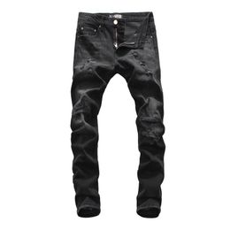 new brand of fashionable european and american mens casual jeans highgrade washing pure hand grinding quality optimization 9019280e