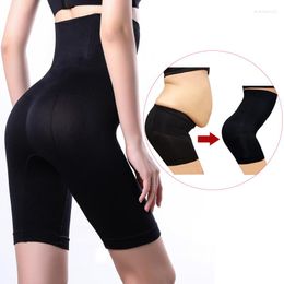 Women's Leggings Plus Size Women High Waist Hip Shaping Shorts Slimming Sheath Woman Flat Belly Trainer Binders And Shapers