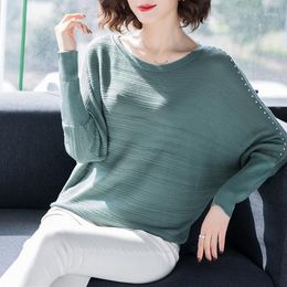 Women's Sweaters 2023 Winter Sweater Women Pullovers Long Sleeve Female Kintted Brand Name O-Neck Batwing