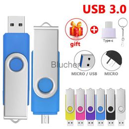 Memory Cards USB Stick TypeC usb 30 flash drives 128GB OTG 3 in 1 pen drive 64GB 256GB pendrive 512GB cle usb memory Key usb stick For phone USB 30 x0720