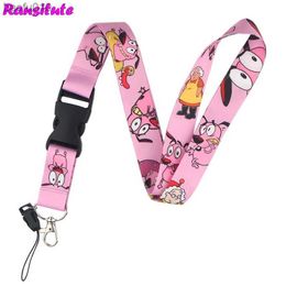 Ransitute Cartoon Dog Lanyard/mobile Phone Rope/neckband Accessories Mobile Phone ID Badge Holder DIY Jewellery Gift R546 L230619