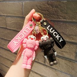 Wholesale violent bear doll pendant multi-color cartoon pendant Jewellery pendant key chain couple doll