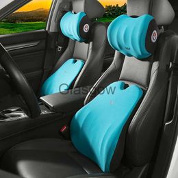 Seat Cushions Car Neck Headrest Pillow Rest Head Support Cushion Auto Seat Head Protector Automobiles Breathable Memory Foam Lumbar Pillow x0720