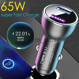 Other Batteries Chargers Type C PD QC3.0 18W/25W Dual Fast charging Car Charger For iPhone Xiaomi Samsung Cigarette Lighter LED car battery charger x0720