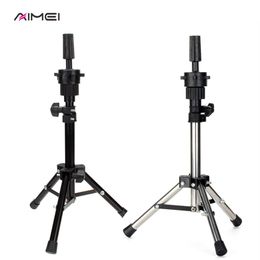 AIMEI Adjustable Wig Tripod Stand Hair Mannequin Training Head Holder Mini Hairdressing Clamp Hair Wig Stand Holder for Cut245s