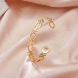 Skyrim Oval Cross Geometric Cuff Bracelet Women Stainless Steel Adjustable Open Bangle Jewellery Birthday Gift for Mother Lover L230704