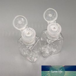 Square Transparent 30 ml Hand Sanitizer Plastic Bottle Flip Cap 1OZ Sample Handwashing Fluid Bottle Portable Wash Gel Container223d