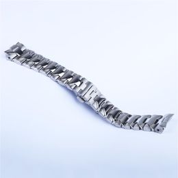 24MM Watch Band For PANERAI LUMINOR Bracelet Heavy 316L Stainless Steel Watch Band Replacement Strap Silver Double Push Clasp 291b