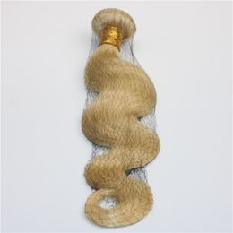 613 Hair Bundles Human Hair Weave Bleached Blonde Body Wave Brazilian Virgin Hair Wefts can be dyed and styled 253m