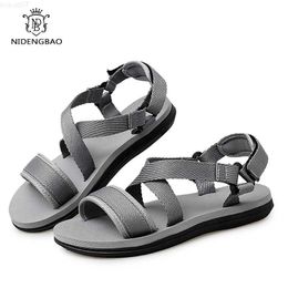 Sandals Summer Sandals Beach Shoes for Men Big Size 47 Lightweight Men's Causal Shoes Outdoor Holidays Hook Look Slippers Fashion Slides L230720