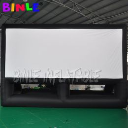 Brand new 10x8m giant inflatable movie screen outdoor inflatable TV projector screen with delivery for outdoor film250h