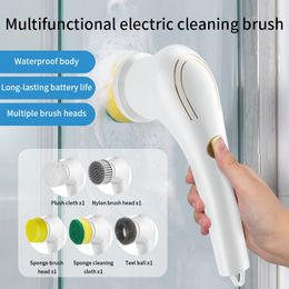 Mops 5-in-1 electric cleaning brush multifunctional cordless kitchen cleaning tool 230719