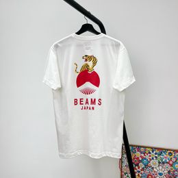 Men's T-Shirts T-shirt for men women Beams Japan y2k Short sleeve Clothing y2k tops Summer White tees for women Black tshirt 230719
