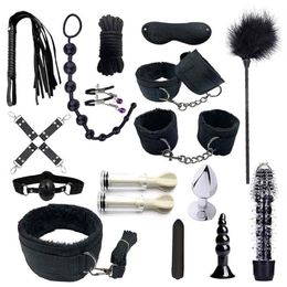 573C Adjustable Fetish Games Erotic Accessories Safe BDSM Restraints Kits Beginners Sm Bondage Set for Womens Mens 210722287l