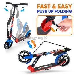 Inline Roller Skates High Quality Lightweight and Foldable Adjustable Graffiti Kick Scooter for Teens and Adults with Alloy Deck and Large Wheels. HKD230720