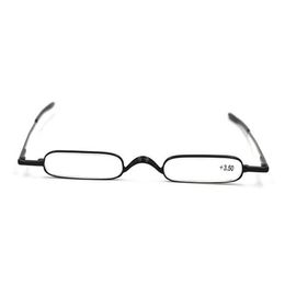 Men and Women Pen Pocket Reading Glasses Alloy Portable Container Presbyopia Ultralight Mini Folding Reading Glass Send with Cloth263e