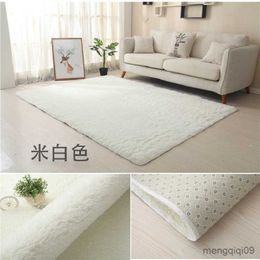 Carpets Short plush net red blanket floor mat rectangular sitting room tea table bed carpet R230720