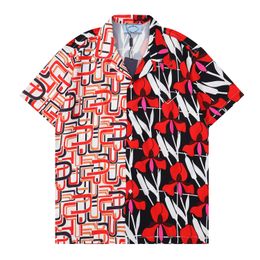 Luxury Designers Men's Casual Shirts Men Dress Shirts top quality Fashion Silk Bowling Shirts Male Woman Floral Print Beach Hawaii Shirts