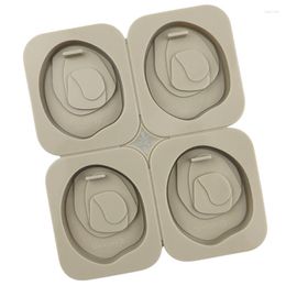 Baking Moulds 4 Even Peach Heart Silicone Wax Sheet Mould Gypsum Car Pendant XG711