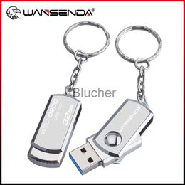 Memory Cards USB Stick Stainless Steel USB 30 USB Flash Drive 256GB 128GB Rotation Pen Drive 16GB 32GB 64GB Pendrive USB Memory Stick with Keychain x0720
