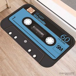 Carpets New 1 Pieces Music Tape Music Tape Decorative Carpet Anti-slip Doormat Vacuuming Kitchen Bedroon Bath Floor Home Entrance R230720