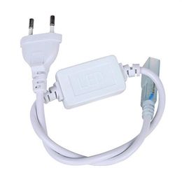 DHL 220V&110V SMD5050 5630 3528 Flexible LED strip connectorpower plug Waterproof U S EU plug for led tape238J