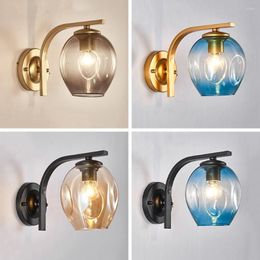 Wall Lamp Nordic Postmodern Bedroom Simple Creative Light-Luxury Aisle Restaurant Coffee Bar Lights Home Living Room Decoration