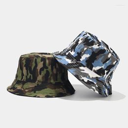 Berets Camouflage Bucket Hat Men's And Women's Jungle Sport Climbing Outdoor Sun Protection Leisure Basin