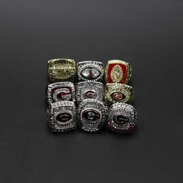 Ncaa University of Georgia Bulldog 9 Set University League Champion Ring Reprint