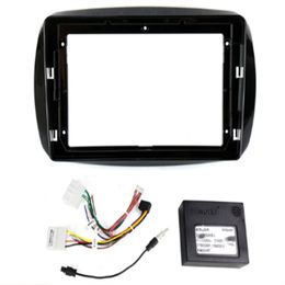 9 inch Car Fascia Radio Panel for SMART ForTwo (BR451) 2007-2010 Dash Kit Install Facia Console Bezel 9inch Adapter Plate Trim