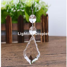 38mm Crystal Droplet 40Pcs Clear Glass Chandelier Icicle Crystal Prisms Pendant Lamp Parts K9 100% Guaranteed243y