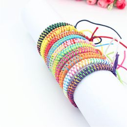 10 Colours Bohemian Brand Bangle Weave Cotton Friendship Bracelet Woven Rope String Friendship Bracelets For Friends338V
