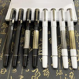 Luxury signature ballpoint pen bronze metal fountain pens inlaid in Egyptian hieroglyphics forged stationery for writing279f