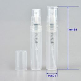 Factory Price 3ml Plastic Spray Perfume Bottles Empty Small Perfume Refillable Vial For Sample Water 2000Pcs Lot Nbnhn