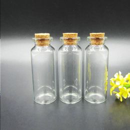 Cheapest 20ML Small Empty Wishing Glass Bottles 20CC Clear Drifting Bottle Message Vial With Cork Stopper Free DHL Shipping Fjgfx