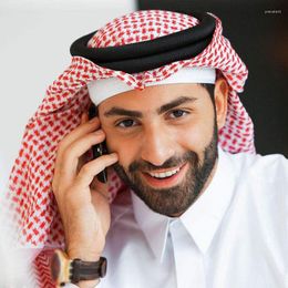 Berets 1PC Muslim Hats Turban Saudi Arabia Scarf Caps Clothing Polyester Praying Islamic Hat Head Traditional Costumes