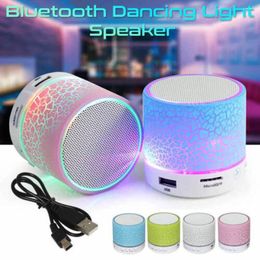 Game Controllers Mini Bluetooth Speaker Portable Wireless Loudspeaker Colourful LED Light USB Subwoofer Support FM Radio/U Disk/TF Card