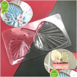 Baking Moulds New Transparent Palm Leaf Chocolate Mod Diy Cake Decorating Fondant Stencil Mold Drop Delivery Home Garden Kitchen Din Dhwez