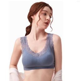 Camisoles & Tanks V Neck Underwear Lingerie Sexy Vest Crop Women Fashion Bra Lace Bralette Thin Straps Bottoming Push Up Tube Top Solid