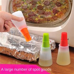 Storage Bottles Silicone Oiler With Brush Seasoning Sauce Scale Oil Bottle BBQ Kitchenware Gadgets Grilling Frying Tools