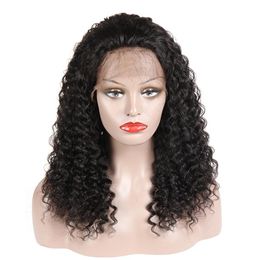 Kinky Curly Human Hair Lace Front Wigs With Baby Hair Brazilian Malaysian Peruvian Indian Mongolian Curly Virgin Hair Wigs For Bla219C