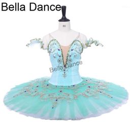 Stage Wear Aqua Pancake Performance Competition Ballet Costume Green Adult Professional Tutu Classical Tutus BT9234B1291N