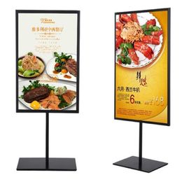 Double-sided poster stand A3&A4 metal cafe table sign advertising promotion desk display stand rack 292J