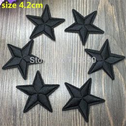 WL New arrival 50 pcs Black Colour little star Embroidered patches iron on cartoon Motif Applique embroidery accessory3122